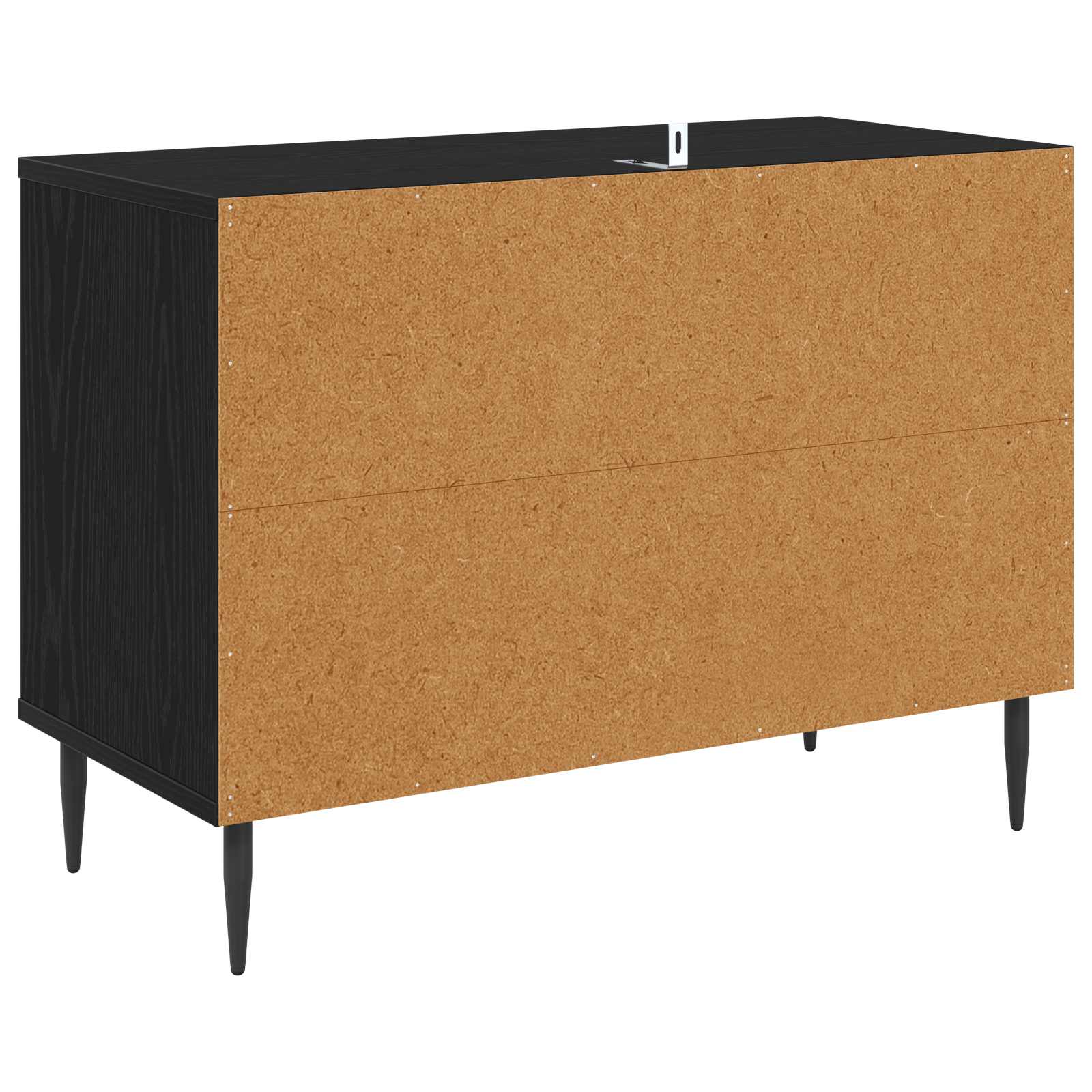 vidaXL TV Cabinet ZAANDAM 69 x 33 x 50.5 cm Black Oak Engineered Wood 5