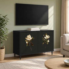 vidaXL TV Cabinet BREMEN 69 x 33 x 50.5 cm Black Oak Engineered Wood 1