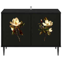 vidaXL TV Cabinet BREMEN 69 x 33 x 50.5 cm Black Oak Engineered Wood 4