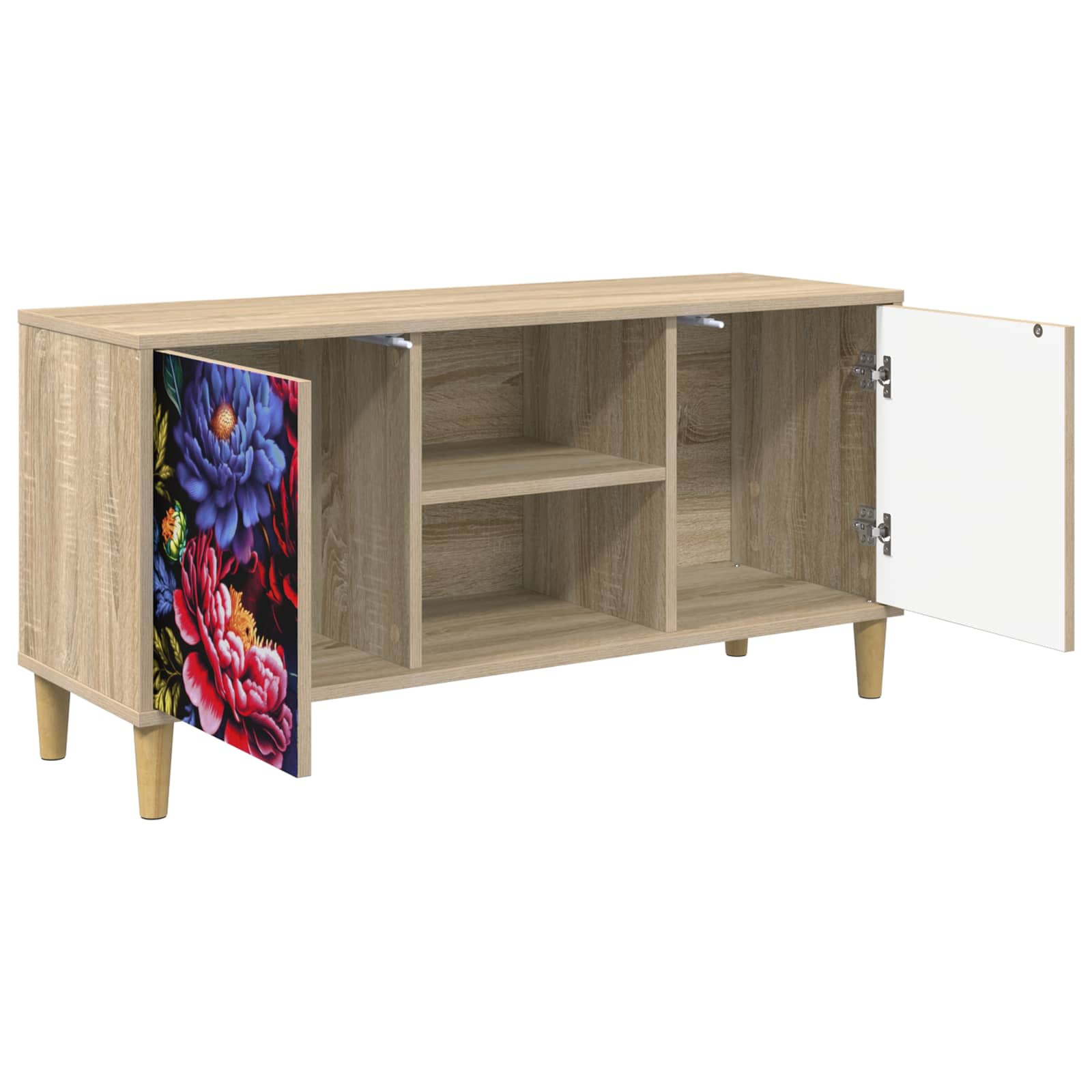 vidaXL TV Cabinet KIEL 102 x 33 x 50 cm Sonoma Engineered Wood 4