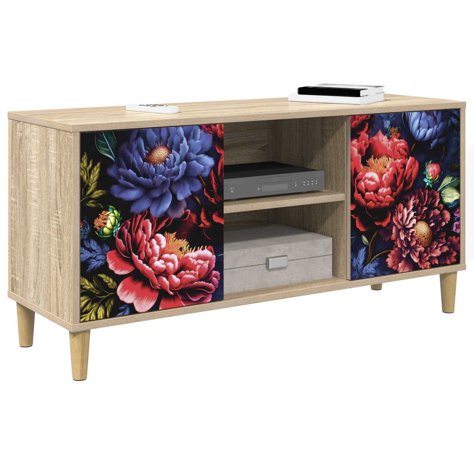 vidaXL TV Cabinet KIEL 102 x 33 x 50 cm Sonoma Engineered Wood 3