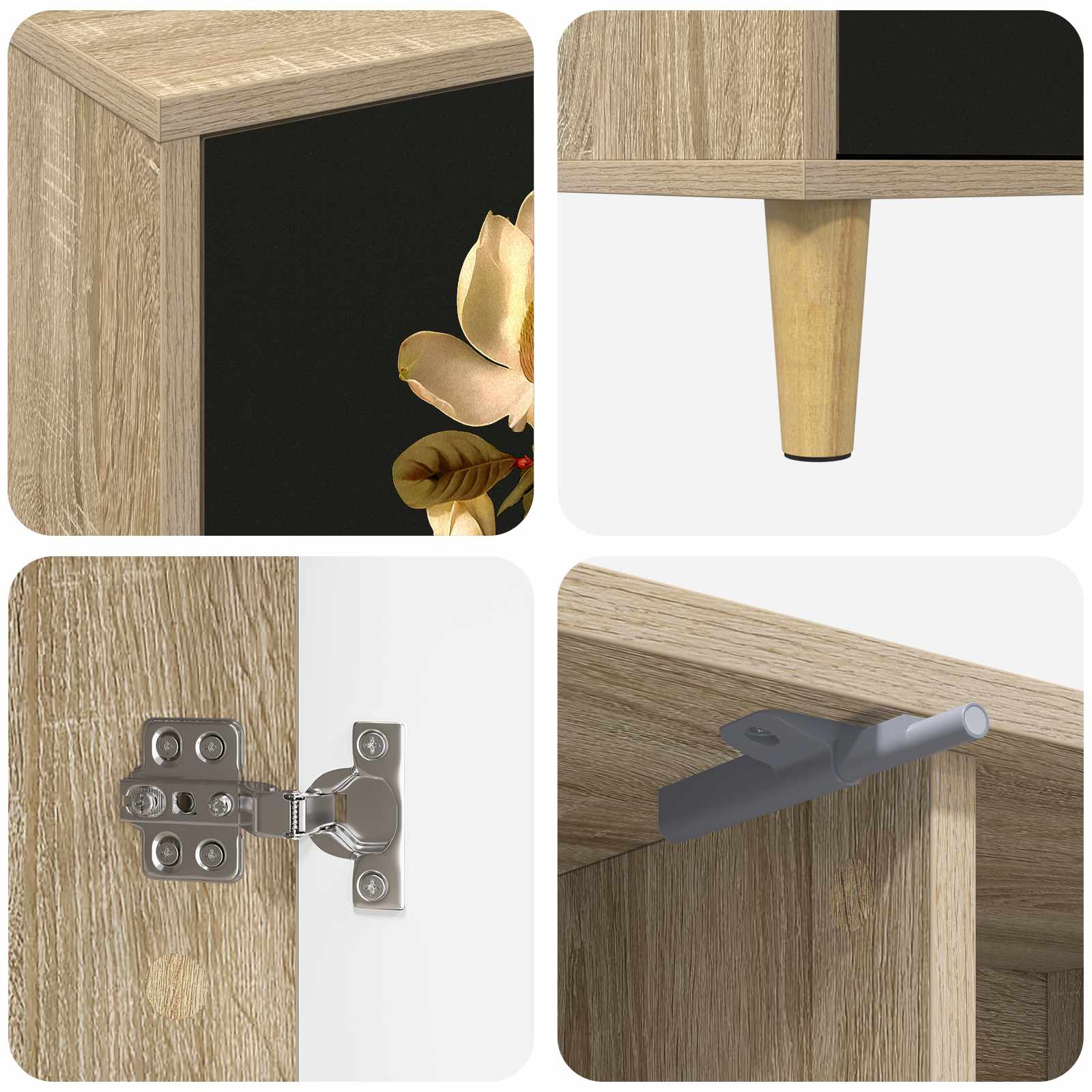 vidaXL TV Cabinet BREMEN 102 x 33 x 50 cm Sonoma Engineered Wood 6