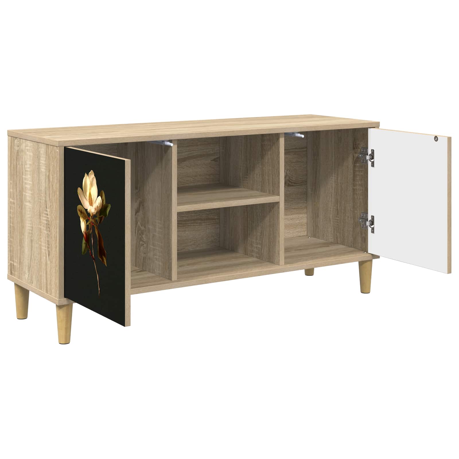 vidaXL TV Cabinet BREMEN 102 x 33 x 50 cm Sonoma Engineered Wood 3