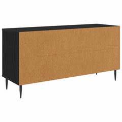 vidaXL TV Cabinet DOKKUM 102 x 33 x 51 cm Black Oak Engineered Wood 5