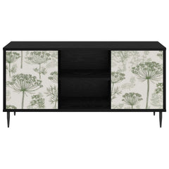 vidaXL TV Cabinet GOTHA 102 x 33 x 51 cm Black Oak Engineered Wood 4