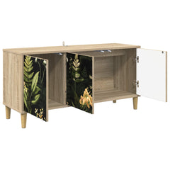TV Cabinet BONN 102 x 33 x 50 cm Sonoma Engineered Wood Tropical jungle print