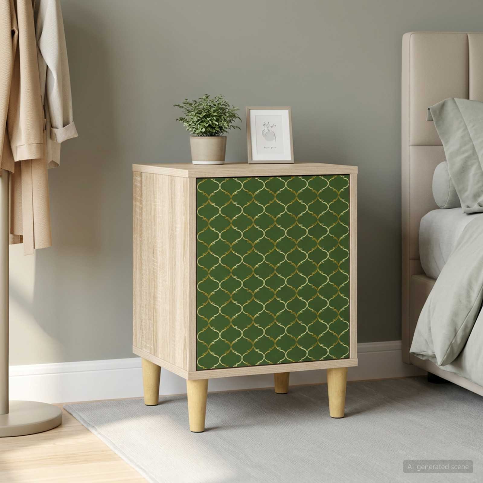 vidaXL Bedside Cabinet GELEEN Sonoma Oak 36 x 33 x 50 cm 1