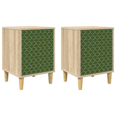 vidaXL Bedside Cabinet GELEEN 2 pcs Sonoma Oak 36 x 33 x 50 cm 2