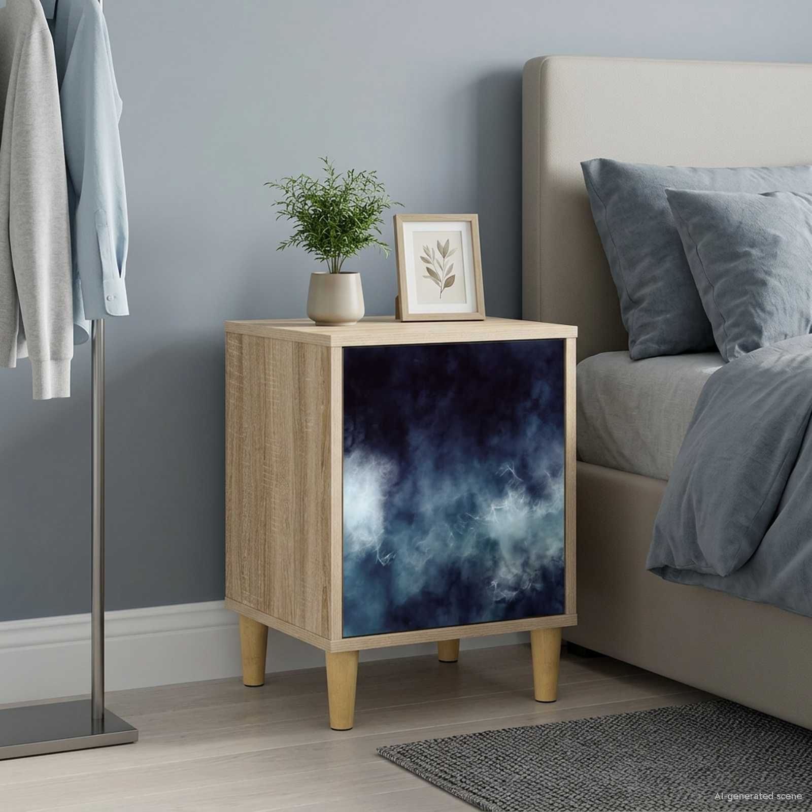 vidaXL Bedside Cabinet RAALTE Sonoma Oak 36 x 33 x 50 cm 1