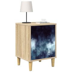 vidaXL Bedside Cabinet RAALTE 2 pcs Sonoma Oak 36 x 33 x 50 cm 3