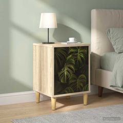 vidaXL Bedside Cabinet ELBURG 2 pcs Sonoma Oak 36 x 33 x 50 cm 1