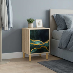 vidaXL Bedside Cabinet WIJHE Sonoma Oak 36 x 33 x 50 cm 1