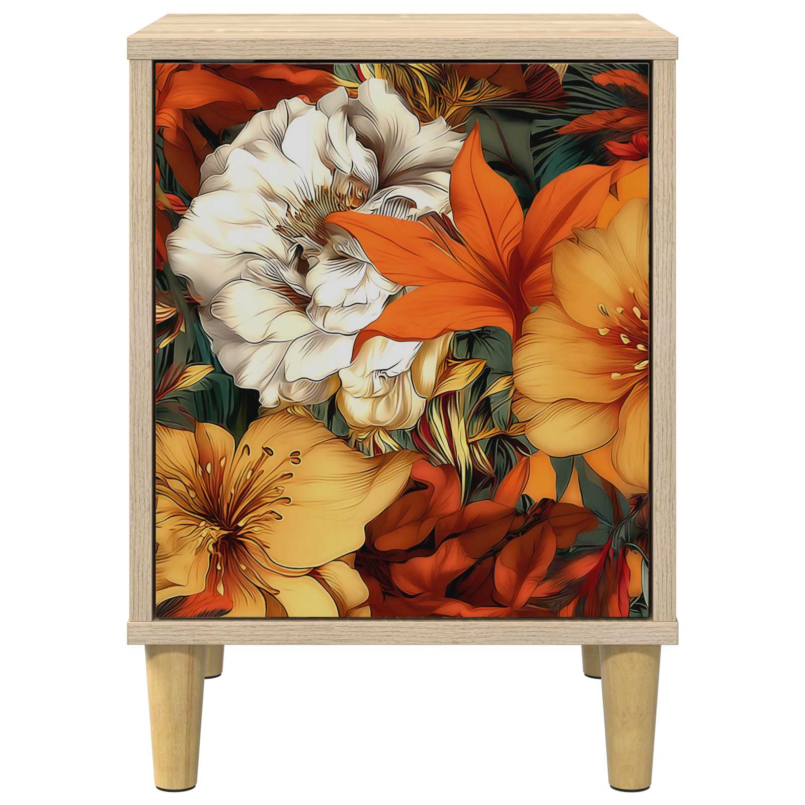 vidaXL Bedside Cabinet GENNEP 2 pcs Sonoma Oak 36 x 33 x 50 cm 6