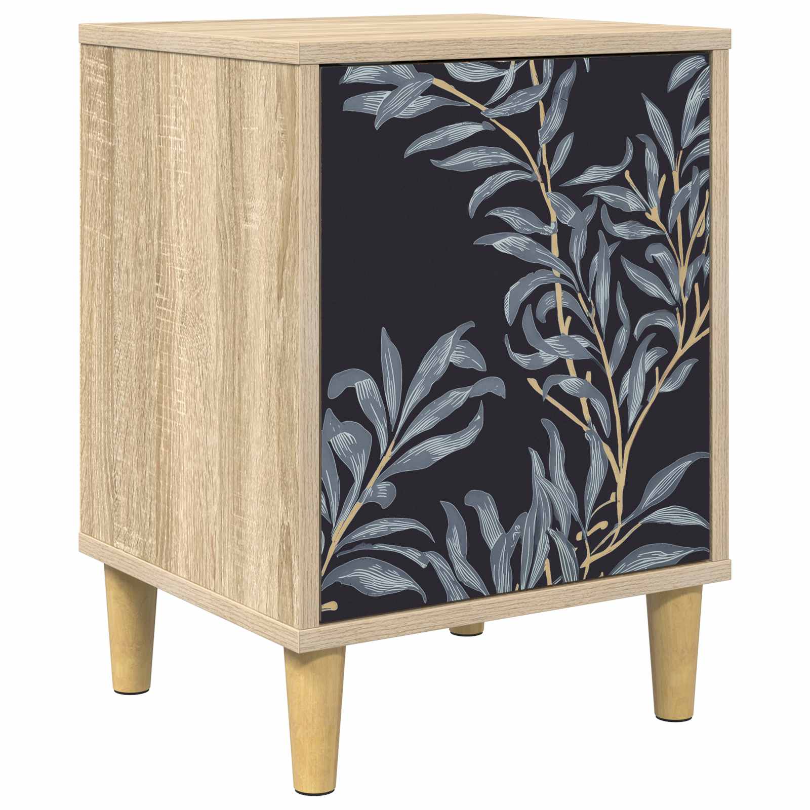 vidaXL Bedside Cabinet DOKKUM Sonoma Oak 36 x 33 x 50 cm 2