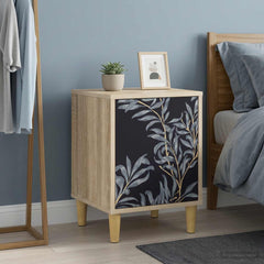 vidaXL Bedside Cabinet DOKKUM 2 pcs Sonoma Oak 36 x 33 x 50 cm 1