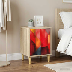 vidaXL Bedside Cabinet HEESCH 2 pcs Sonoma Oak 36 x 33 x 50 cm 1