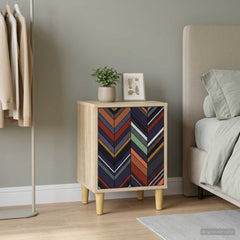 vidaXL Bedside Cabinet OMMEN Sonoma Oak 36 x 33 x 50 cm 1