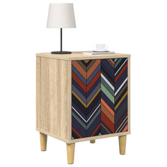 vidaXL Bedside Cabinet OMMEN Sonoma Oak 36 x 33 x 50 cm 3