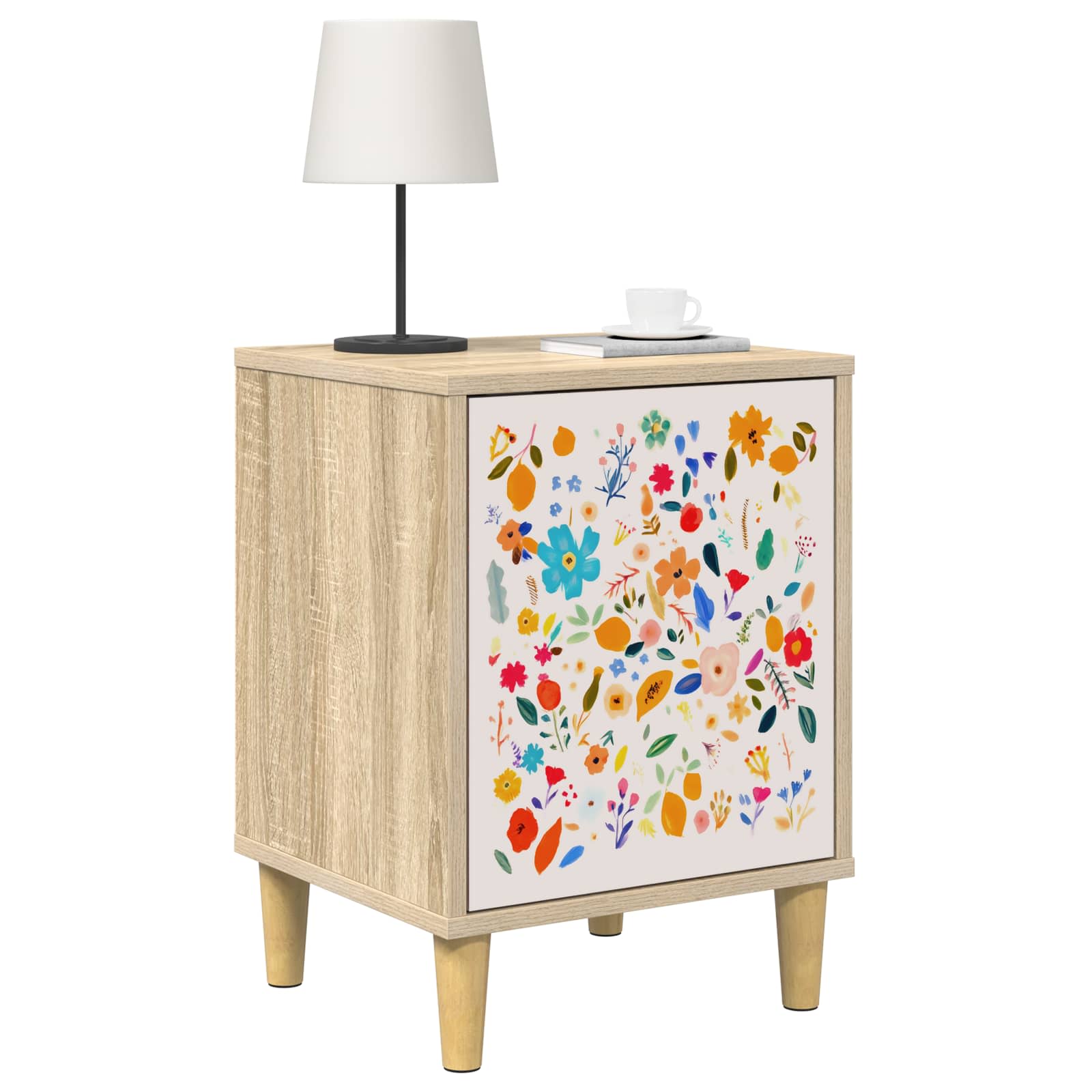 vidaXL Bedside Cabinet MAINZ Sonoma Oak 36 x 33 x 50 cm 3