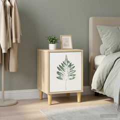 vidaXL Bedside Cabinet HANAU Sonoma Oak 36 x 33 x 50 cm 1