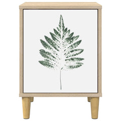 vidaXL Bedside Cabinet HANAU 2 pcs Sonoma Oak 36 x 33 x 50 cm 6