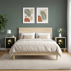 vidaXL Bedside Cabinet BREMEN 2 pcs Sonoma Oak 36 x 33 x 50 cm 1