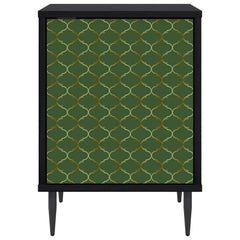 vidaXL Bedside Cabinet GELEEN Black Oak 36 x 33 x 51 cm 5