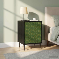 vidaXL Bedside Cabinet GELEEN 2 pcs Black Oak 36 x 33 x 51 cm 1