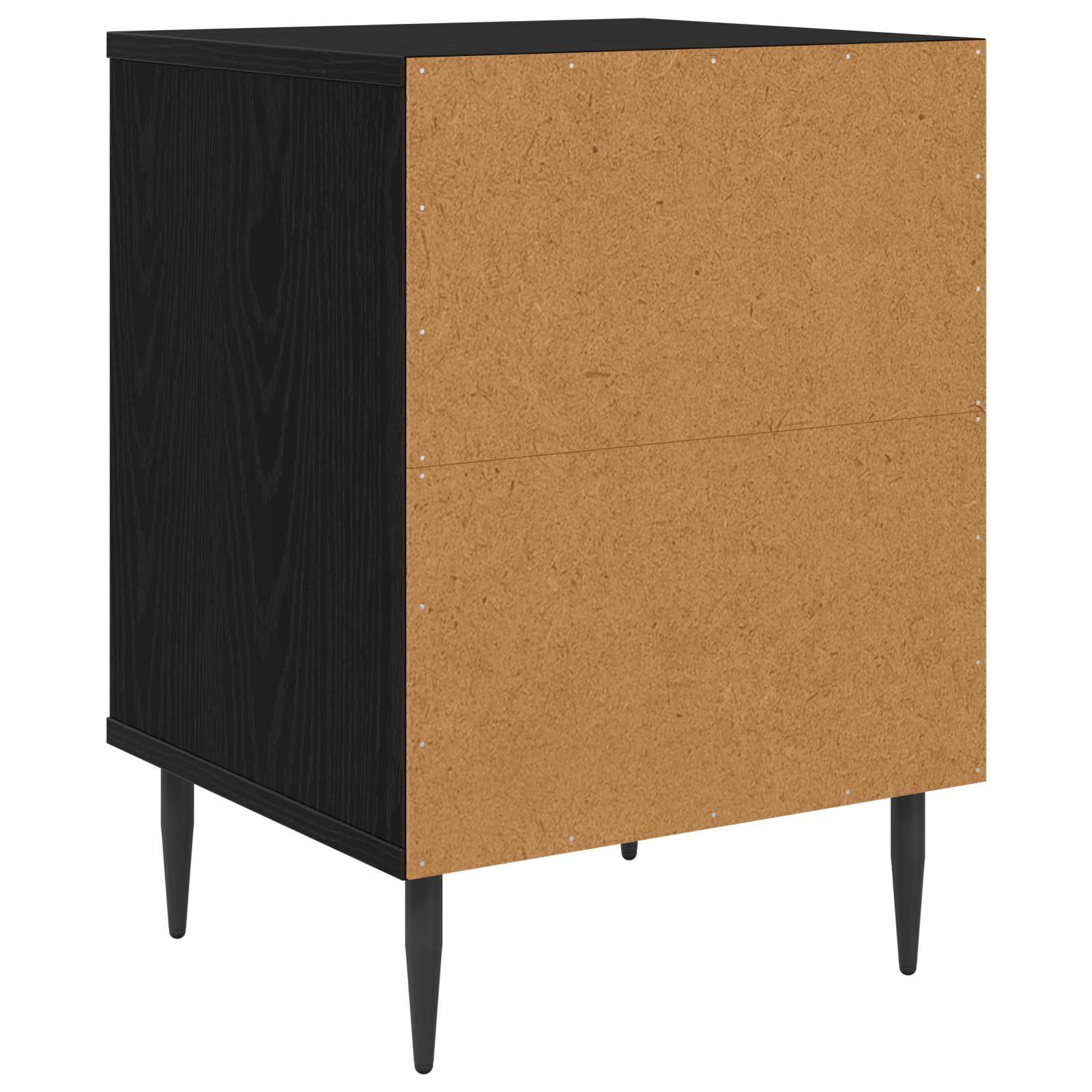 vidaXL Bedside Cabinet WIJHE Black Oak 36 x 33 x 51 cm Engineered Wood 6