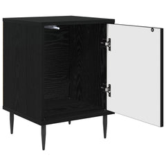 vidaXL Bedside Cabinet BORNE 2 pcs Black Oak 36 x 33 x 51 cm 5