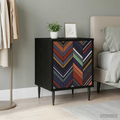 vidaXL Bedside Cabinet OMMEN Black Oak 36 x 33 x 51 cm Engineered Wood 1