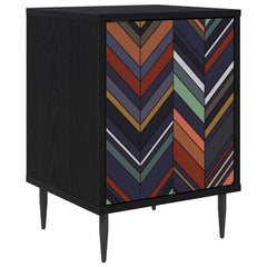 vidaXL Bedside Cabinet OMMEN Black Oak 36 x 33 x 51 cm Engineered Wood 2