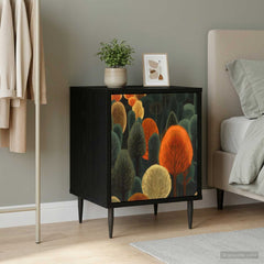 vidaXL Bedside Cabinet ZAANDAM Black Oak 36 x 33 x 51 cm 1