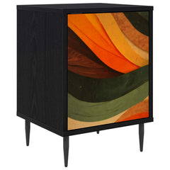vidaXL Bedside Cabinet BONN Black Oak 36 x 33 x 51 cm Engineered Wood 2