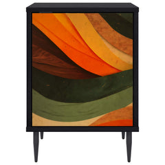 vidaXL Bedside Cabinet BONN 2 pcs Black Oak 36 x 33 x 51 cm 6