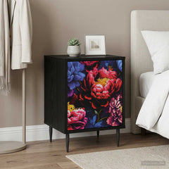 vidaXL Bedside Cabinet KIEL Black Oak 36 x 33 x 51 cm Engineered Wood 1