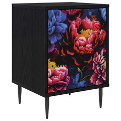 vidaXL Bedside Cabinet KIEL Black Oak 36 x 33 x 51 cm Engineered Wood 2