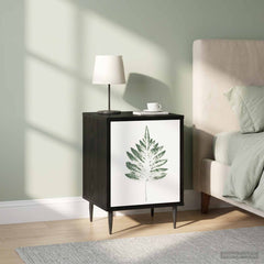 vidaXL Bedside Cabinet HANAU 2 pcs Black Oak 36 x 33 x 51 cm 1