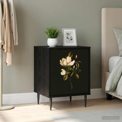 vidaXL Bedside Cabinet BREMEN Black Oak 36 x 33 x 51 cm 1