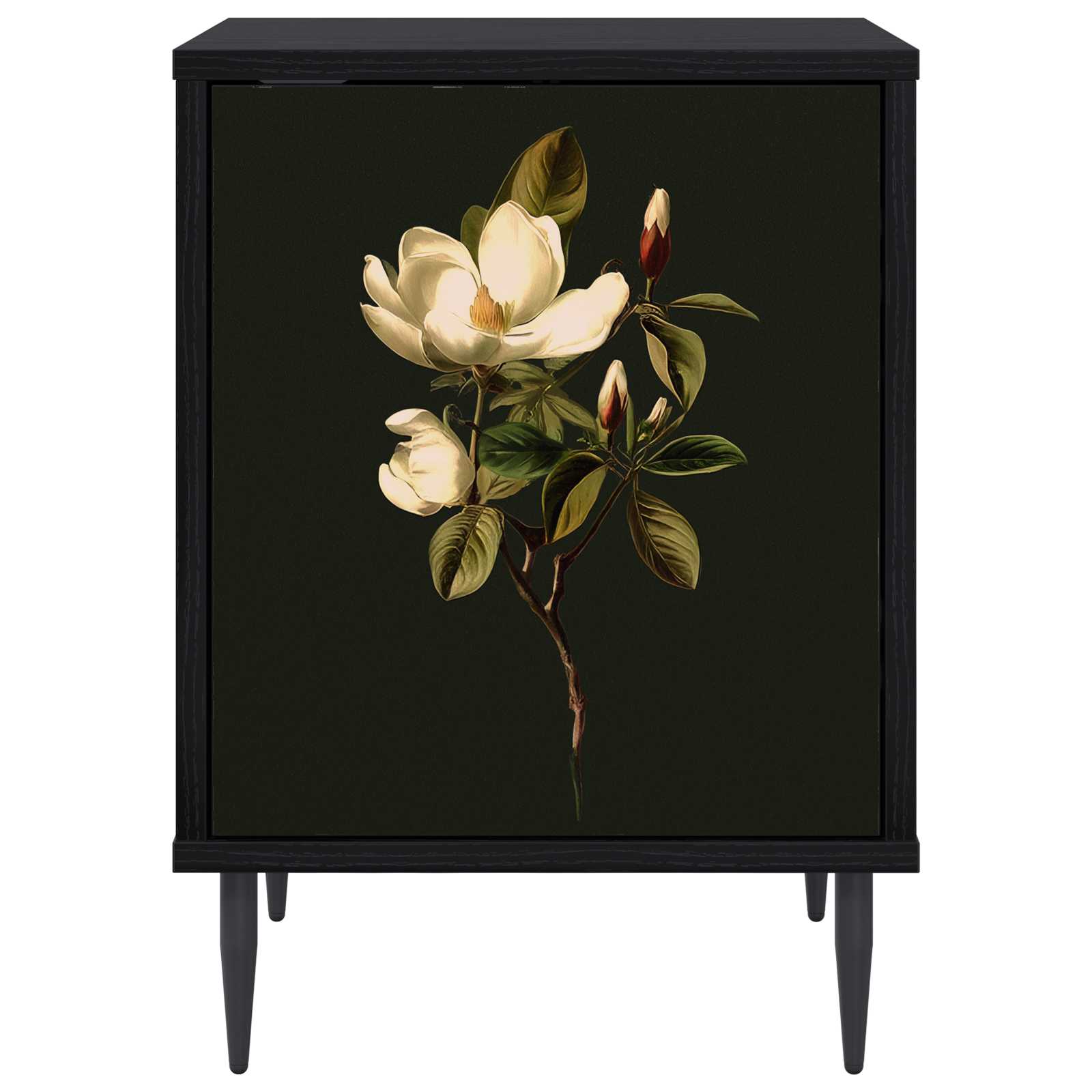 vidaXL Bedside Cabinet BREMEN 2 pcs Black Oak 36 x 33 x 51 cm 6