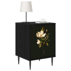 vidaXL Bedside Cabinet BREMEN 2 pcs Black Oak 36 x 33 x 51 cm 3
