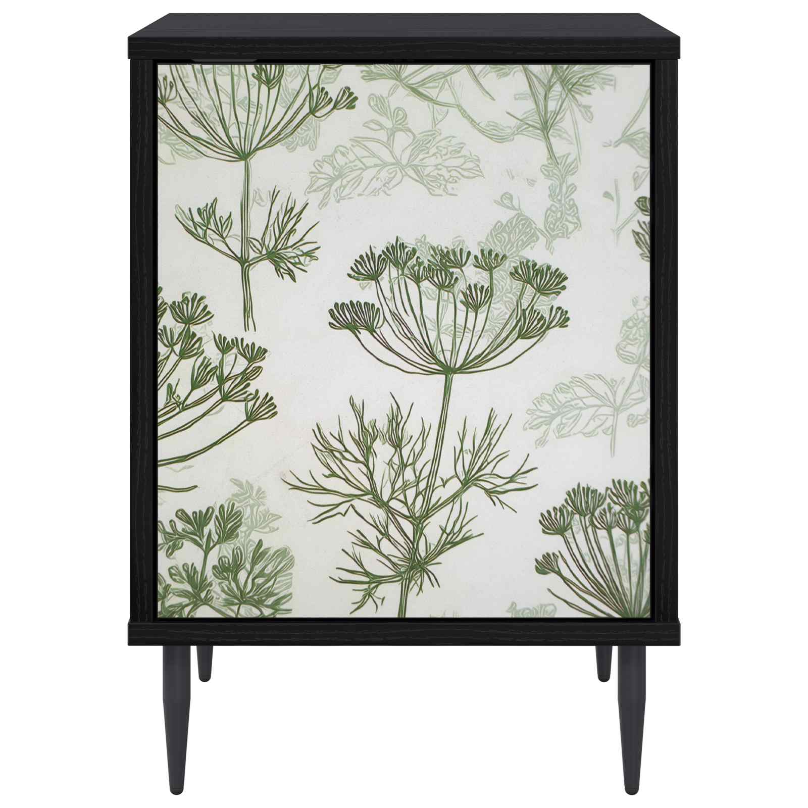 vidaXL Bedside Cabinet GOTHA 2 pcs Black Oak 36 x 33 x 51 cm 6
