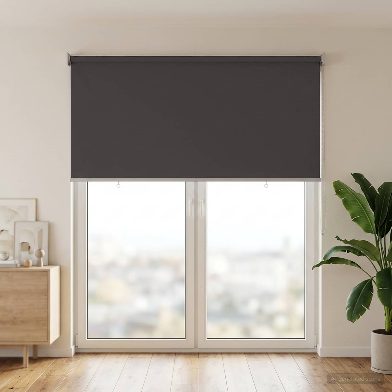 vidaXL Outdoor Roller Blind UV Protection Anthracite Polyester 3