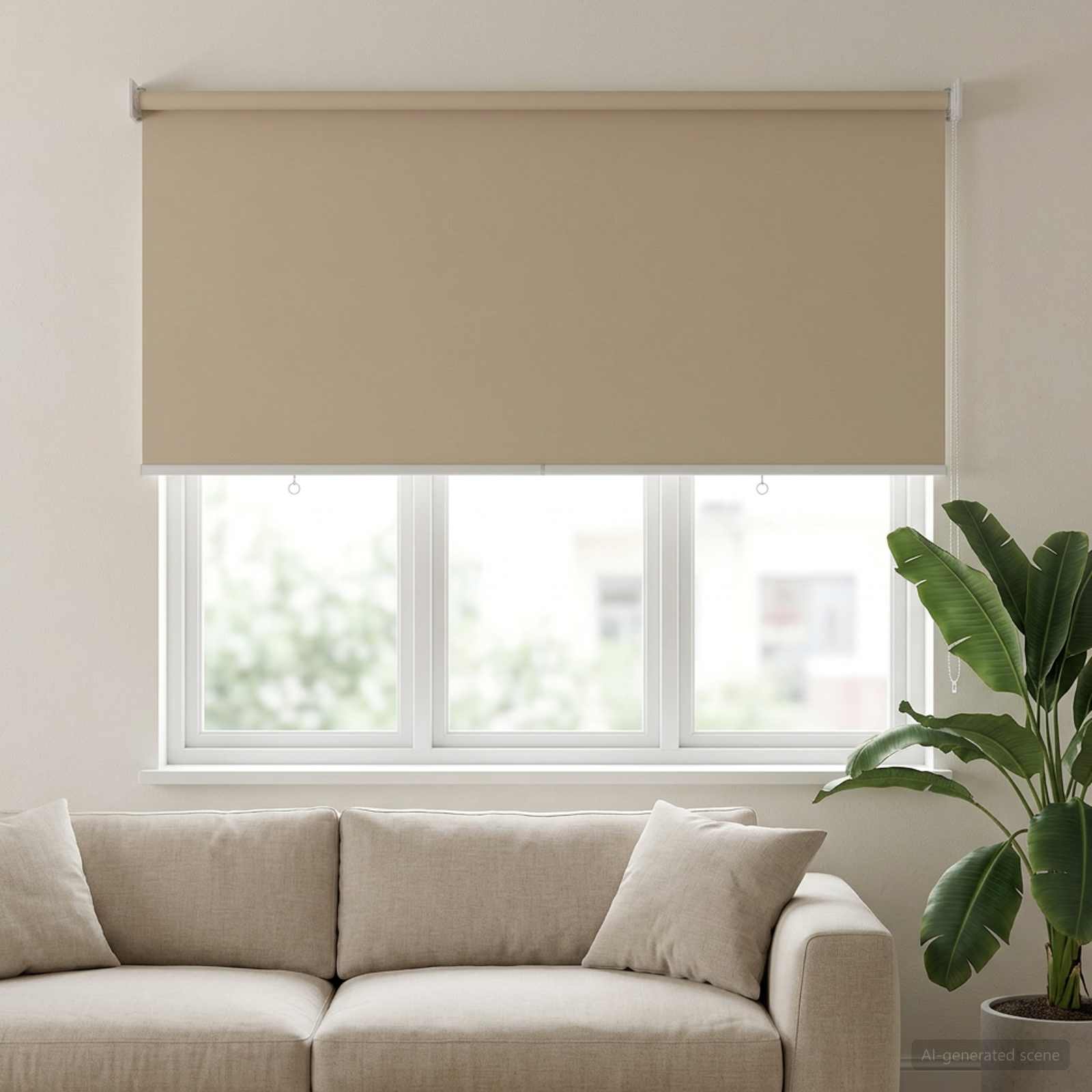 vidaXL Outdoor Roller Blind UV Protection Beige 120 x 140 cm (W x H) 3