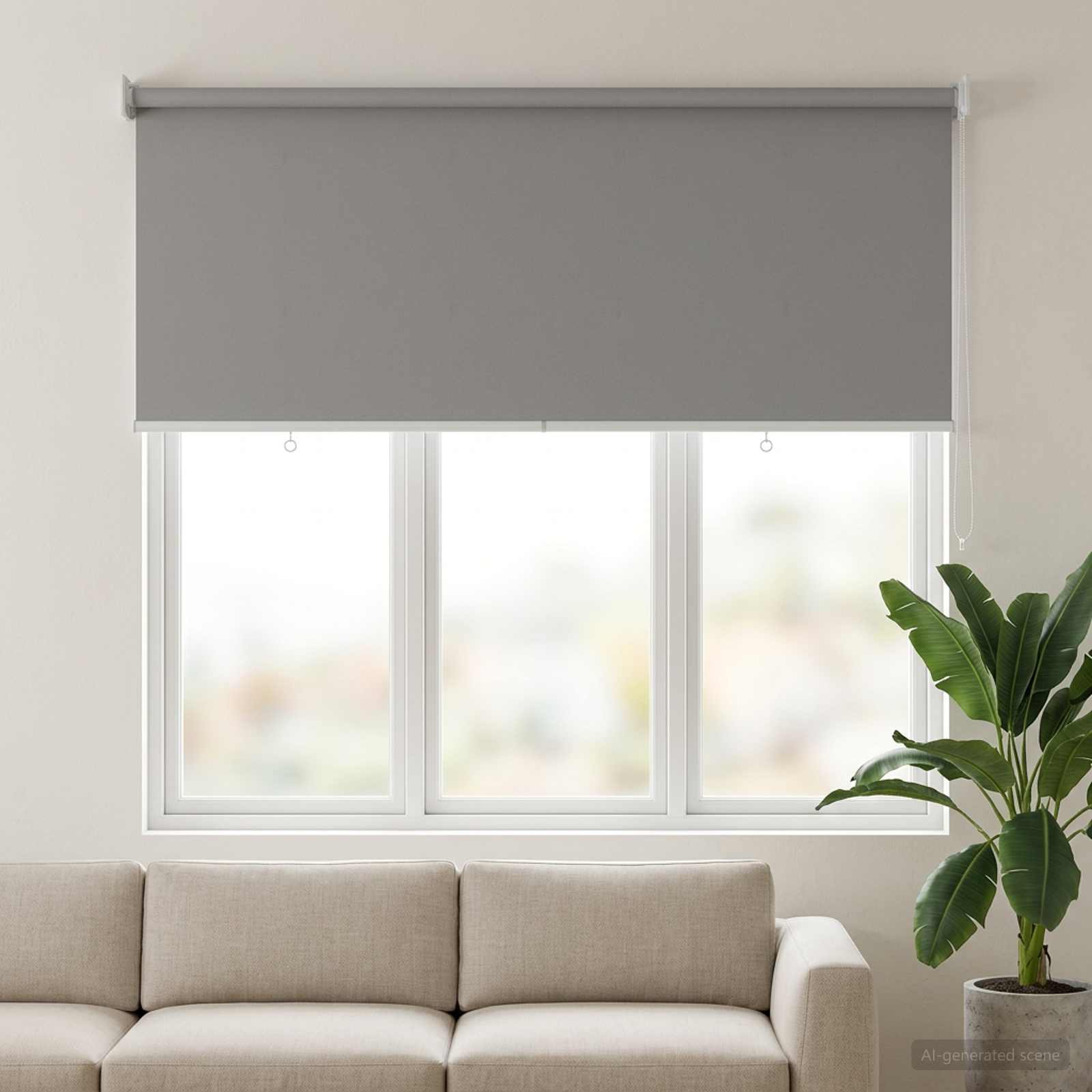 vidaXL Outdoor Roller Blind UV Protection Light Grey Polyester 3