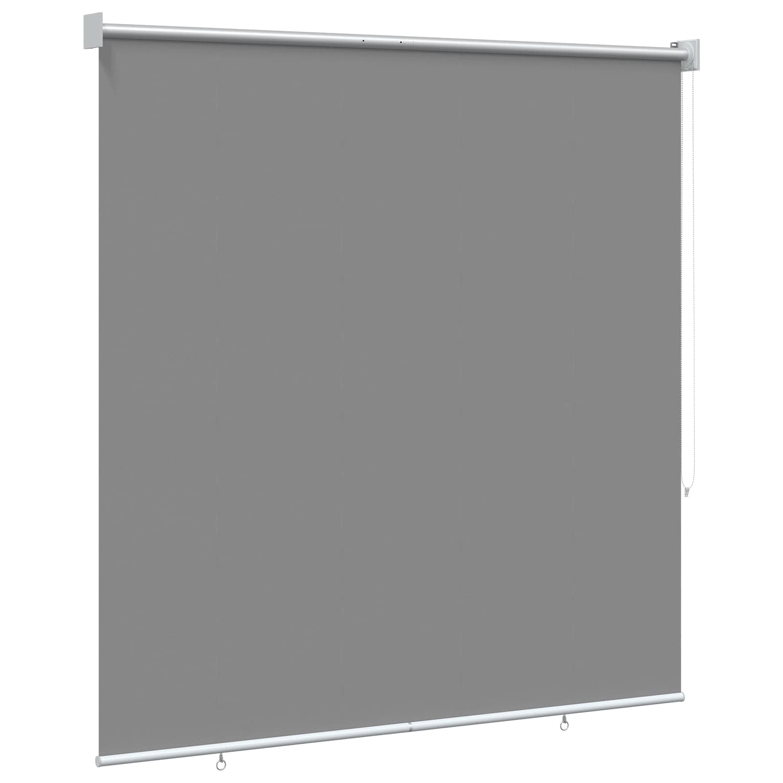 vidaXL Outdoor Roller Blind UV Protection Light Grey Polyester 4