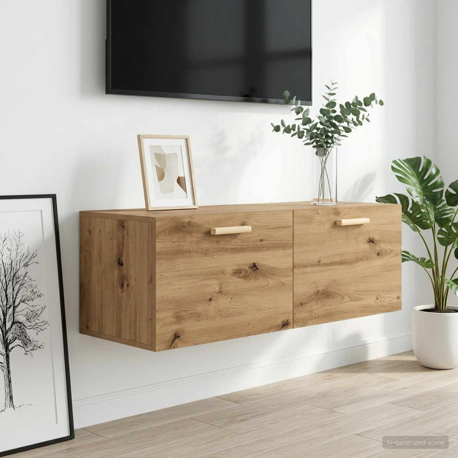 Wall Cabinet Engineered Wood Artisan Oak