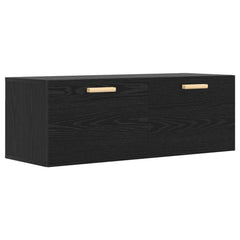 vidaXL Wall Cabinet Black oak 100 x 36.5 x 35 cm Engineered Wood 2