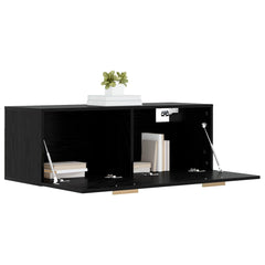 vidaXL Wall Cabinet Black oak 100 x 36.5 x 35 cm Engineered Wood 3