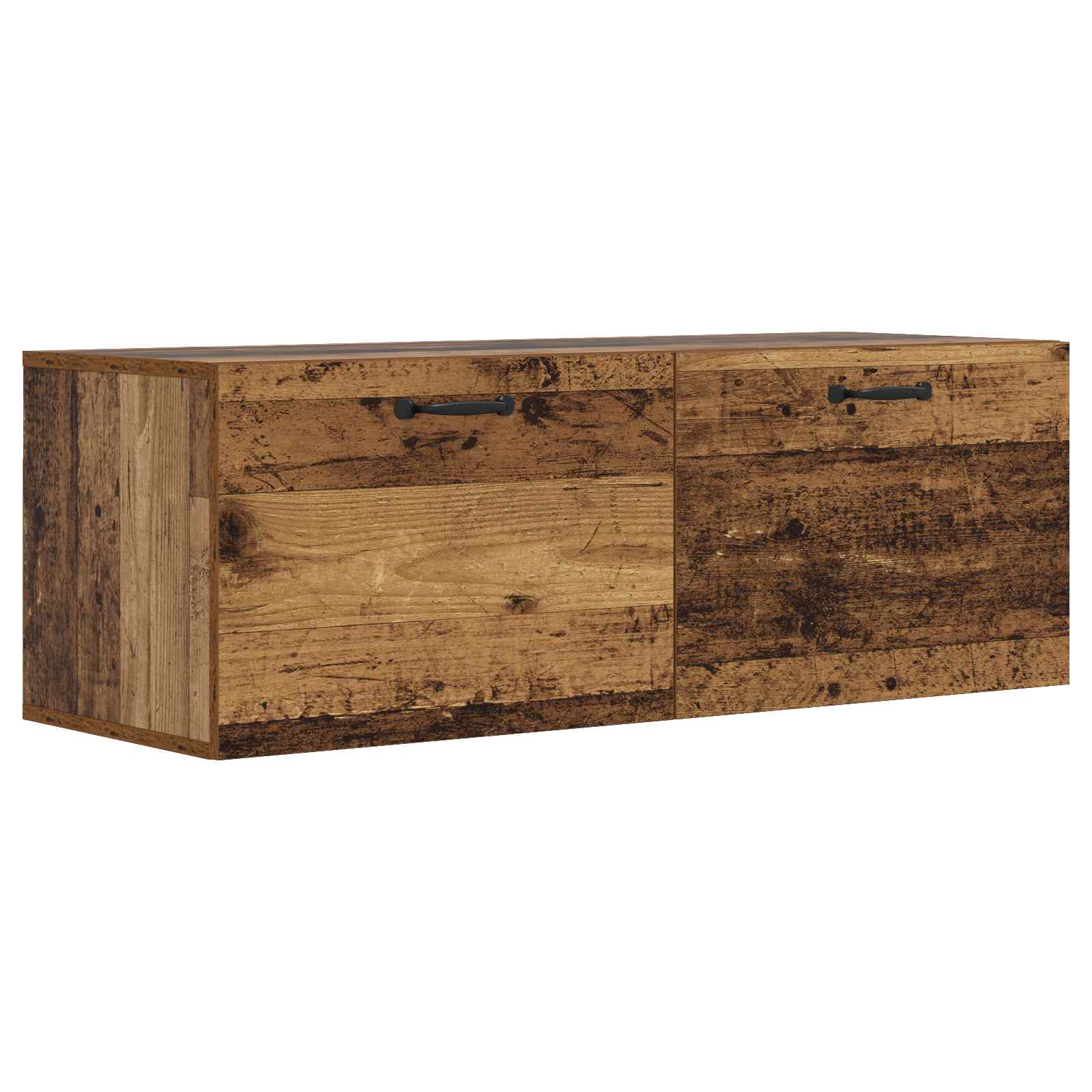 vidaXL Wall Cabinet Old wood 100 x 36.5 x 35 cm Engineered Wood 2
